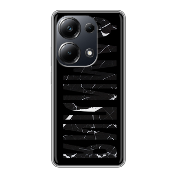 Силиконовый чехол на Xiaomi Poco M6 Pro 4G с принтом ФАМИЛИЯ