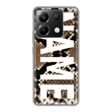 Силиконовый чехол на Xiaomi Poco X6 5G с принтом NAME