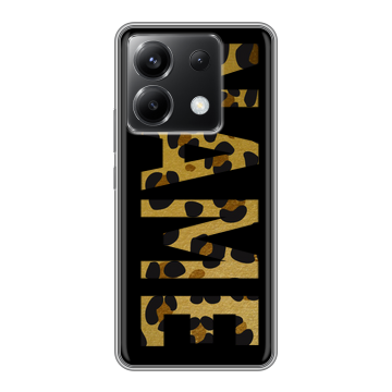 Силиконовый чехол на Xiaomi Poco X6 5G с принтом NAME