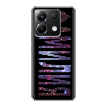 Силиконовый чехол на Xiaomi Poco X6 5G с принтом ФАМИЛИЯ