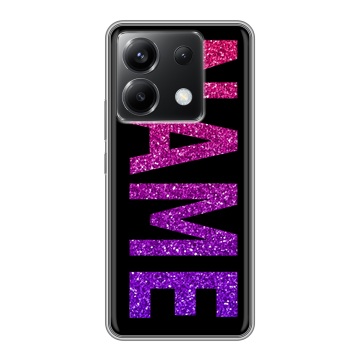 Силиконовый чехол на Xiaomi Poco X6 5G с принтом NAME