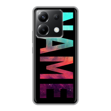 Силиконовый чехол на Xiaomi Poco X6 5G с принтом NAME