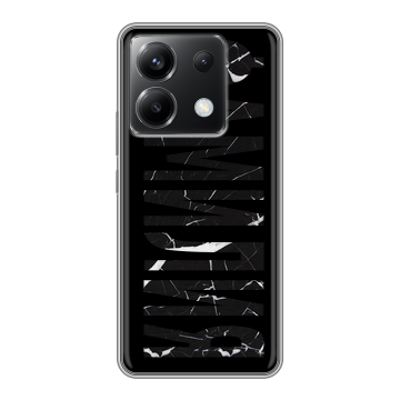 Силиконовый чехол на Xiaomi Poco X6 5G с принтом ФАМИЛИЯ