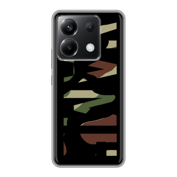 Силиконовый чехол на Xiaomi Poco X6 5G с принтом NAME