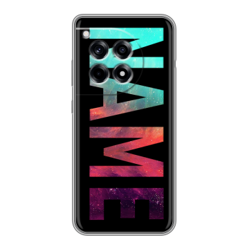 Силиконовый чехол на OnePlus Ace 3 с принтом NAME
