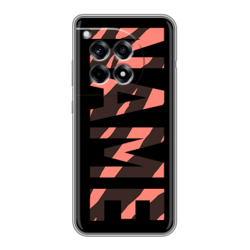 Силиконовый чехол на OnePlus 12R с принтом NAME