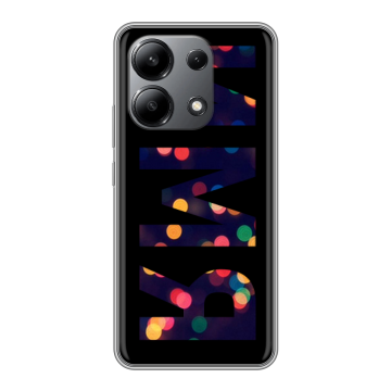 Силиконовый чехол на Xiaomi Redmi Note 13 4G с принтом ИМЯ