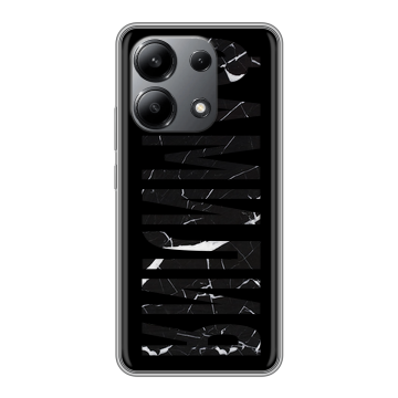 Силиконовый чехол на Xiaomi Redmi Note 13 4G с принтом ФАМИЛИЯ