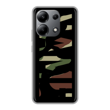 Силиконовый чехол на Xiaomi Redmi Note 13 4G с принтом NAME