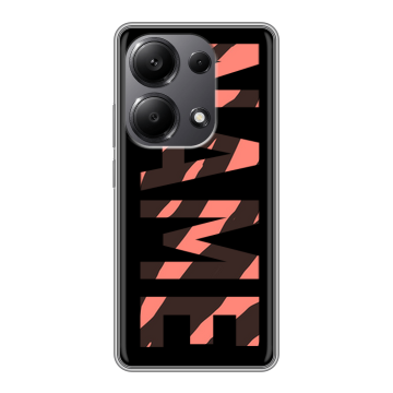 Силиконовый чехол на Xiaomi Redmi Note 13 Pro 4G с принтом NAME