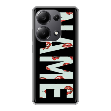 Силиконовый чехол на Xiaomi Redmi Note 13 Pro 4G с принтом NAME