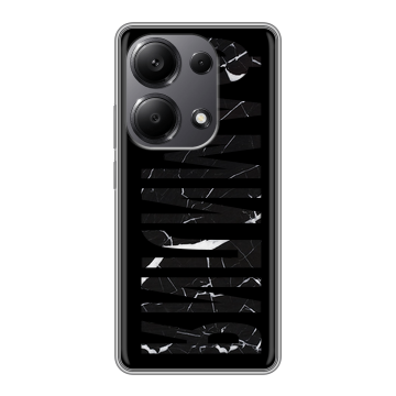 Силиконовый чехол на Xiaomi Redmi Note 13 Pro 4G с принтом ФАМИЛИЯ