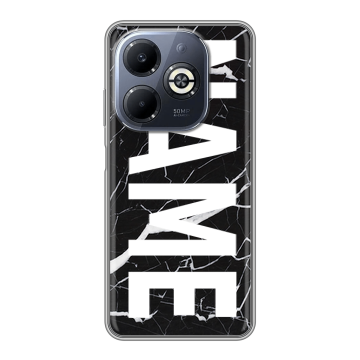 Силиконовый чехол на Infinix Smart 8 Plus с принтом NAME