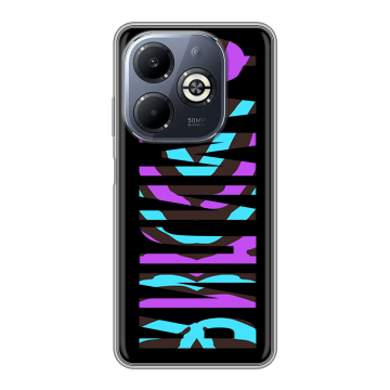 Силиконовый чехол на Infinix Smart 8 Plus с принтом ФАМИЛИЯ