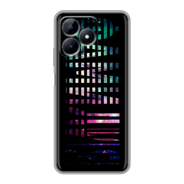 Силиконовый чехол на Realme Note 50 с принтом ФАМИЛИЯ