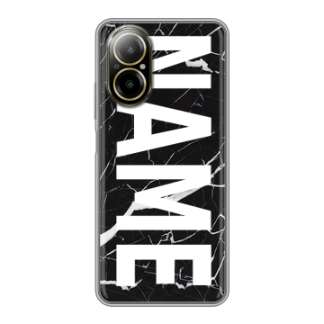 Силиконовый чехол на Realme C67 4G с принтом NAME