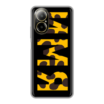 Силиконовый чехол на Realme C67 4G с принтом ИМЯ