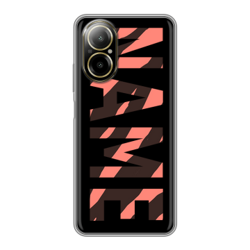Силиконовый чехол на Realme C67 4G с принтом NAME