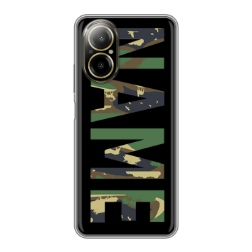 Силиконовый чехол на Realme C67 4G с принтом NAME