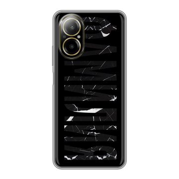 Силиконовый чехол на Realme C67 4G с принтом ФАМИЛИЯ