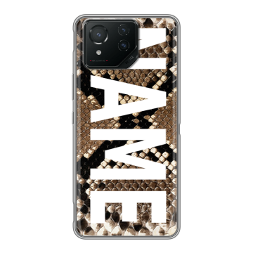 Силиконовый чехол на ASUS ROG Phone 8 с принтом NAME