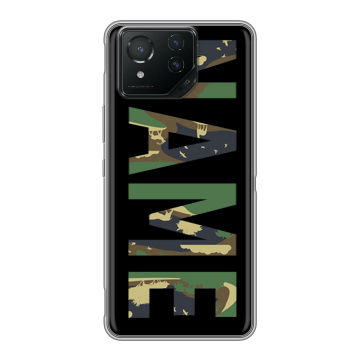Силиконовый чехол на ASUS ROG Phone 8 с принтом NAME