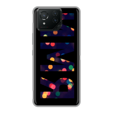 Силиконовый чехол на ASUS ROG Phone 8 с принтом ИМЯ