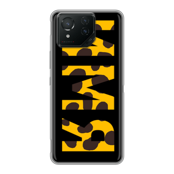 Силиконовый чехол на ASUS ROG Phone 8 Pro с принтом ИМЯ
