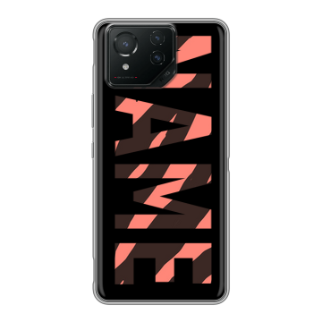 Силиконовый чехол на ASUS ROG Phone 8 Pro с принтом NAME