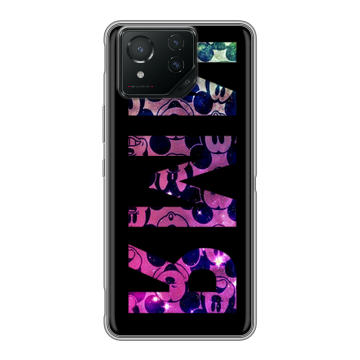 Силиконовый чехол на ASUS ROG Phone 8 Pro с принтом ИМЯ