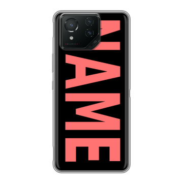 Силиконовый чехол на ASUS ROG Phone 8 Pro с принтом NAME