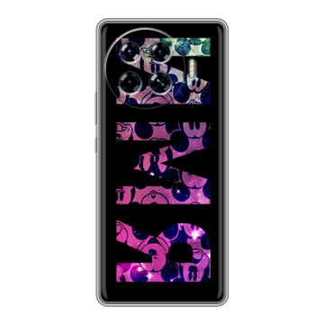 Силиконовый чехол на Tecno Spark 20 Pro Plus с принтом ИМЯ