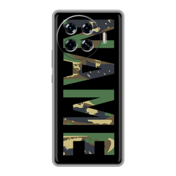 Силиконовый чехол на Tecno Spark 20 Pro Plus с принтом NAME