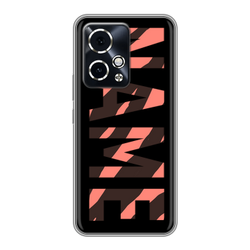 Силиконовый чехол на Honor 90 GT с принтом NAME