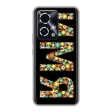 Силиконовый чехол на Honor 90 GT с принтом ИМЯ