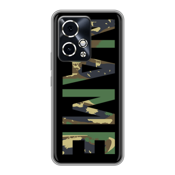 Силиконовый чехол на Honor 90 GT с принтом NAME