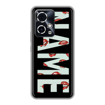 Силиконовый чехол на Honor 90 GT с принтом NAME