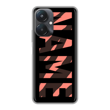 Силиконовый чехол на Xiaomi Redmi 13C 5G с принтом NAME
