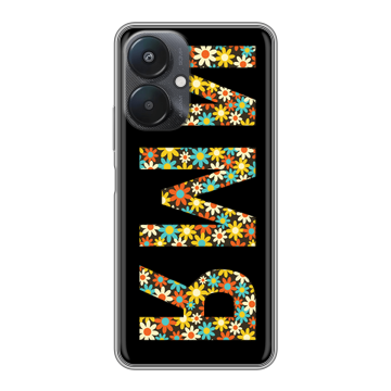 Силиконовый чехол на Xiaomi Redmi 13C 5G с принтом ИМЯ