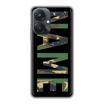 Силиконовый чехол на Xiaomi Redmi 13C 5G с принтом NAME
