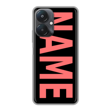 Силиконовый чехол на Xiaomi Redmi 13C 5G с принтом NAME