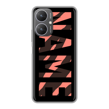 Силиконовый чехол на Xiaomi Redmi 13R 5G с принтом NAME