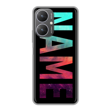 Силиконовый чехол на Xiaomi Redmi 13R 5G с принтом NAME