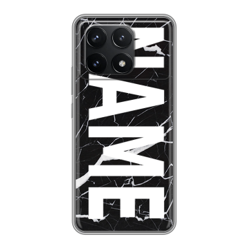 Силиконовый чехол на Xiaomi Redmi K70 5G с принтом NAME