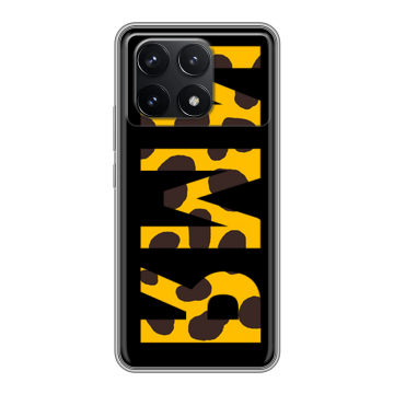 Силиконовый чехол на Xiaomi Redmi K70 5G с принтом ИМЯ