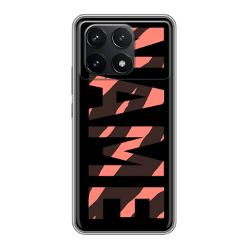 Силиконовый чехол на Xiaomi Redmi K70 5G с принтом NAME