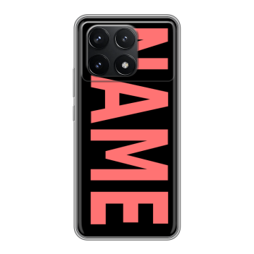 Силиконовый чехол на Xiaomi Redmi K70 5G с принтом NAME