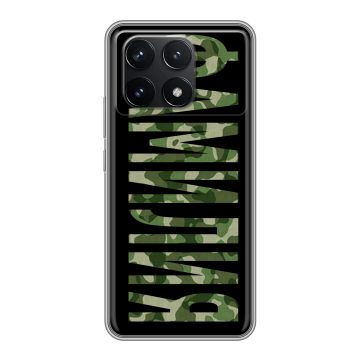 Силиконовый чехол на Xiaomi Redmi K70 Pro 5G с принтом ФАМИЛИЯ