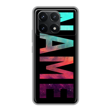 Силиконовый чехол на Xiaomi Redmi K70 Pro 5G с принтом NAME