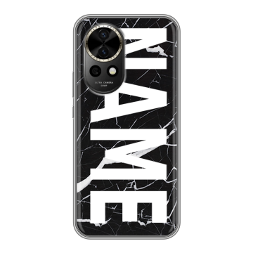 Силиконовый чехол на Huawei Nova 12 с принтом NAME